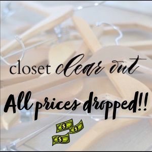 Closet Clear out! All prices dropped again! 👚👠👔